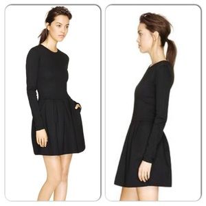 Aritzia Wilfred Black Fit & Flare Dress